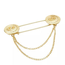 Load image into Gallery viewer, Coat Pin Chain Gold For Men
