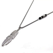 Load image into Gallery viewer, feather pendant necklace for men online in Pakistan