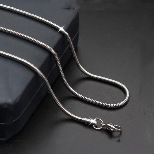 3mm round snake neck chain for men women online in Pakistan