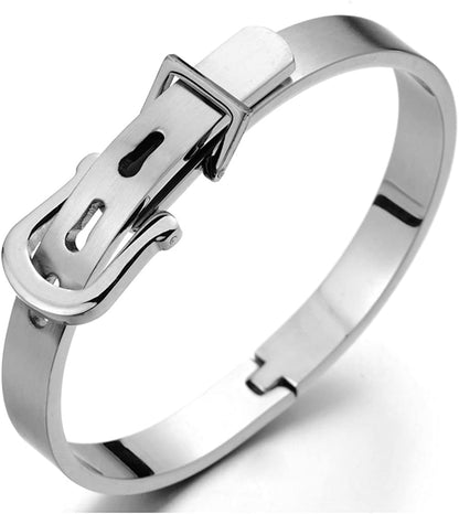 Stainess Steel Belt Buckel Bracelet For Men