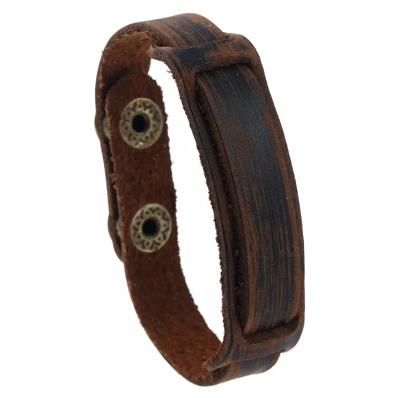 brown leather strap bracelet for men boys online in pakistan