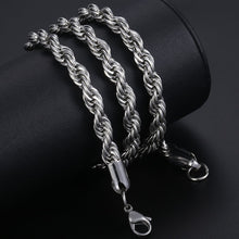Load image into Gallery viewer, 6mm stainless steel rope neck chain for men online in pakistan
