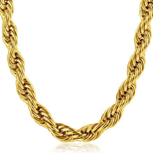 Load image into Gallery viewer, 6mm golden twisted rope neck chain for men in pakistan