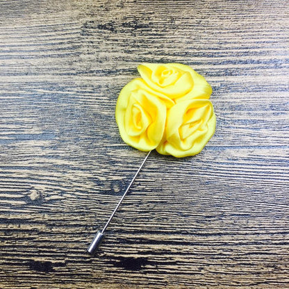 yellow flower lapel pin brooch online in pakistan