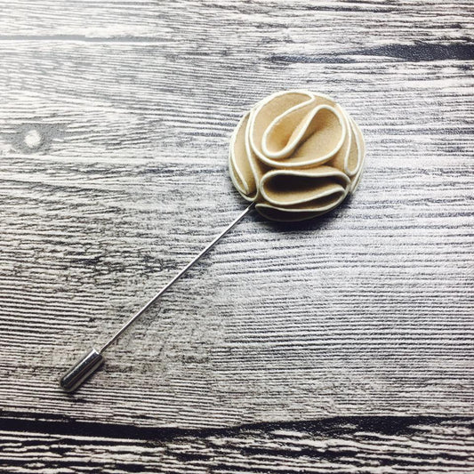 Ivory Flower Lapel Pin