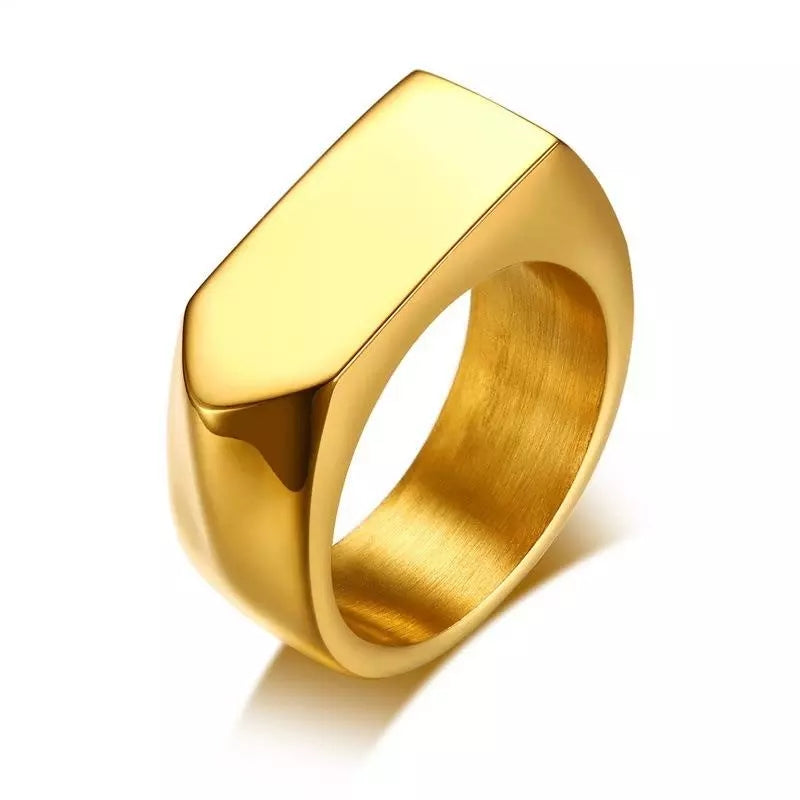 golden signet ring for men online in pakistan