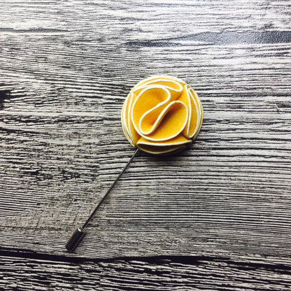 Yellow Flower Lapel Pin