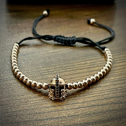 Anil Arjandas beaded Spartan Helmet Bracelet For Men Online In Pakistan