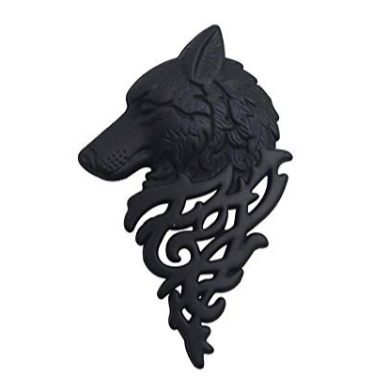 wolfhead brooch lapel pin in Pakistan