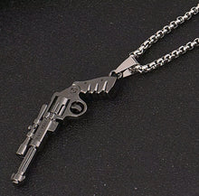 Load image into Gallery viewer, Gun Pendant (Antique Silver)