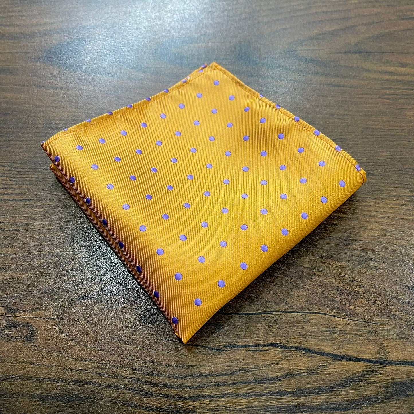 Orange Polka Dots Pocket Square For Men online in Pakistan