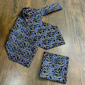 blue cravat tie for men