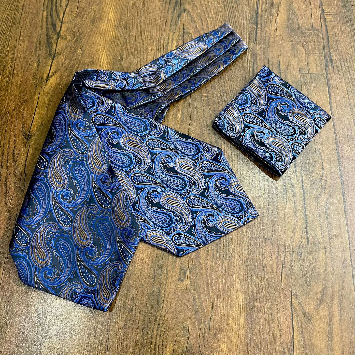 golden floral ascot tie online in pakistan