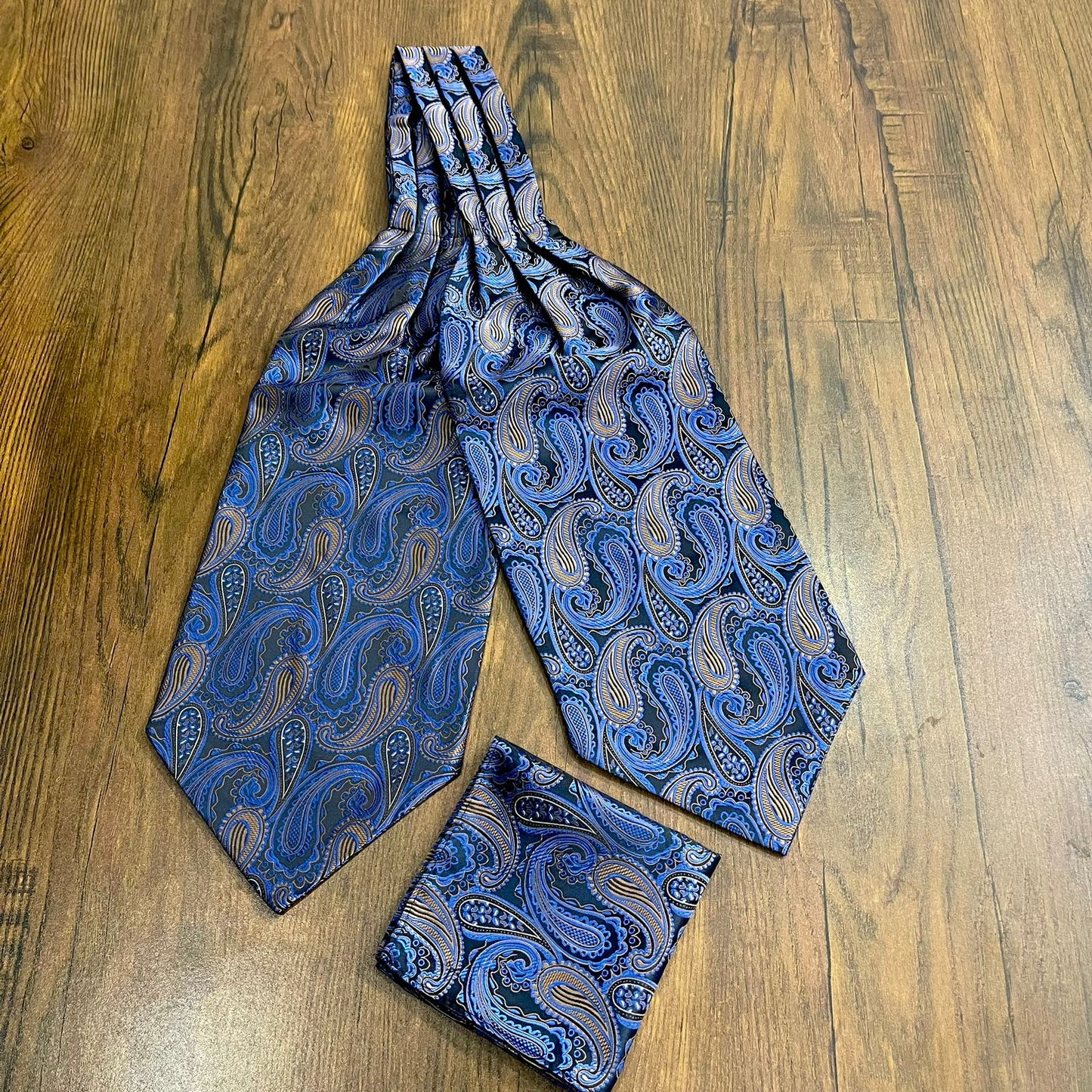 golden floral cravat scarf in pakistan