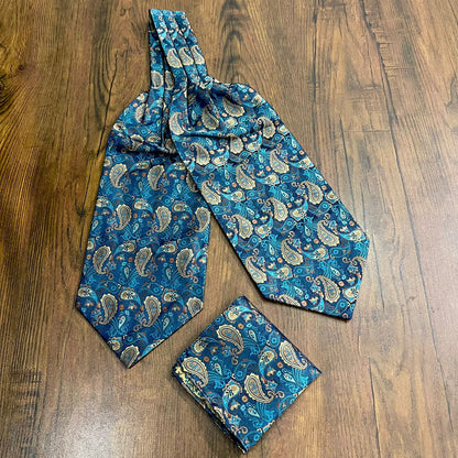 buy golden green cravat scarf online in pakistan