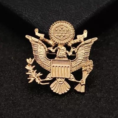 Golden Military Falcon Brooch lapel Pin For Men Suit In Pakistan