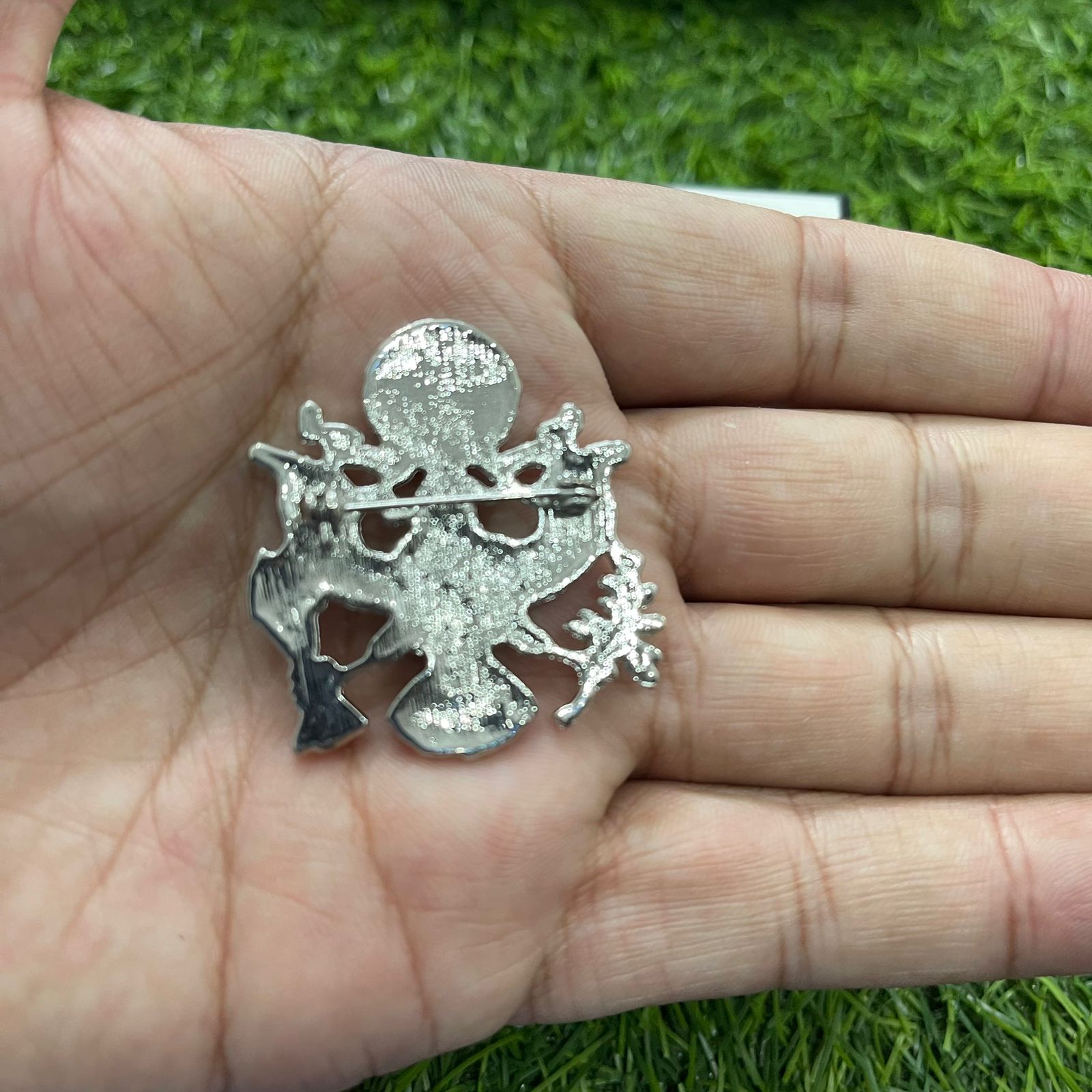 Silver Military Falcon Brooch lapel Pin For Men Suit In Pakistan