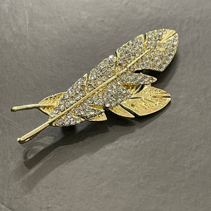 Golden leaf brooch lapel pin for men suit in pakistan