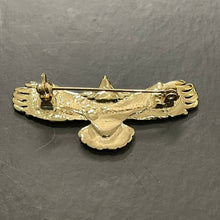 Load image into Gallery viewer, golden shaheen PAF airforce brooch 