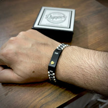 Load image into Gallery viewer, Stainless Steel Black Silver Rolex Crown Jubilee Bracelet For Men Women