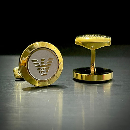 G-A Golden Cufflinks For Men