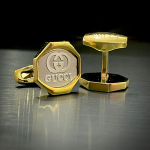 Gucci Silver Golden  branded cufflinks for men online in Pakistan