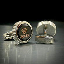 Load image into Gallery viewer, men&#39;s silver cufflinks