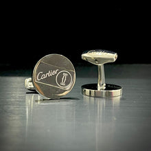 Load image into Gallery viewer, Silver CRT Cufflinks For Men
