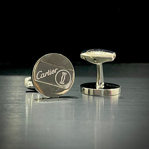 Silver CRT Cufflinks For Men