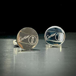 Silver CRT Cufflinks For Men