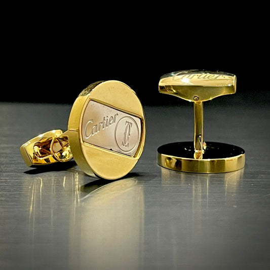 Golden CRT Cufflinks For Men