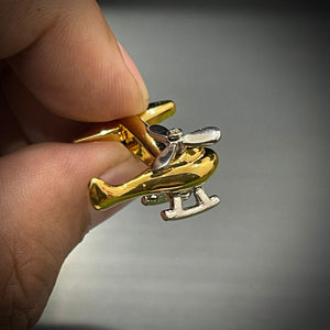 Helicopter Novelty Cufflinks For Men