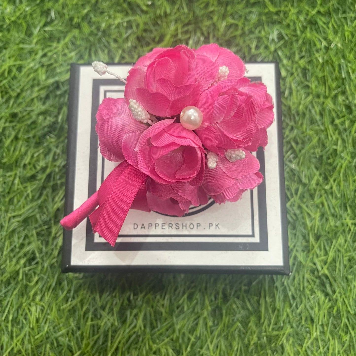 Pink Wedding Boutonniere Corsage For Men's Suit