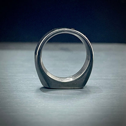 Black Arrow Signet Ring For Men