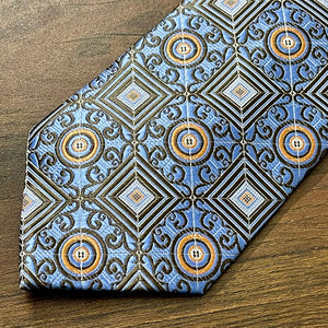 Grey Neck Tie Set For Men