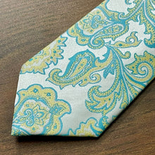 Load image into Gallery viewer, green and yellow gold tie in pakistan