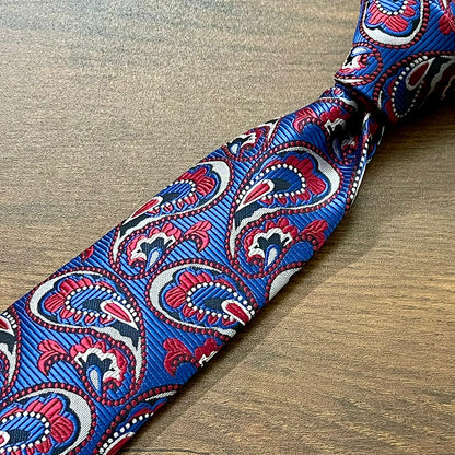 blue and red formal neck tie for men in pakistan