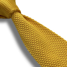 Load image into Gallery viewer, Golden Yellow knitted slim tie online in pakistan