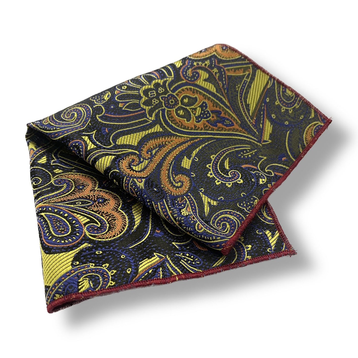 Multi Color Paisley Floral Pocket Square For Men