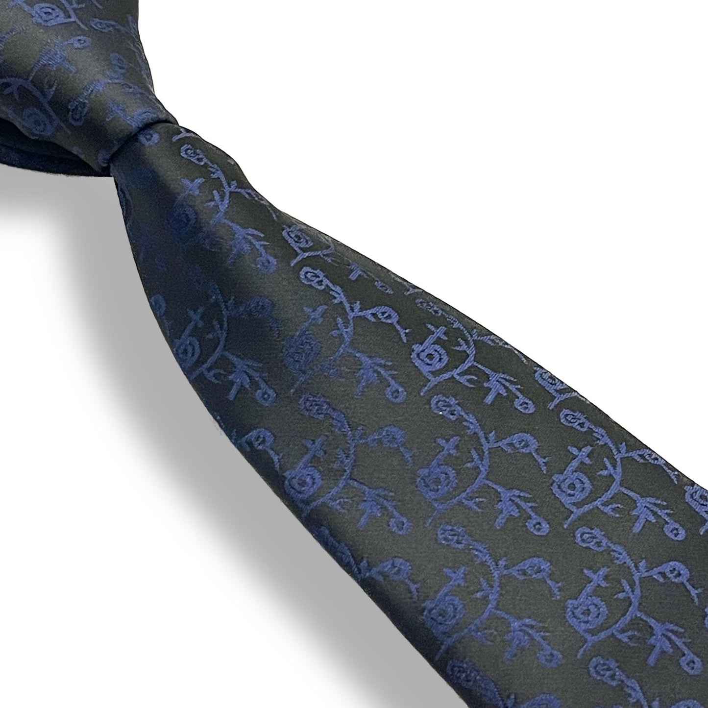 Blue Self Jacquard Tie Set For Men