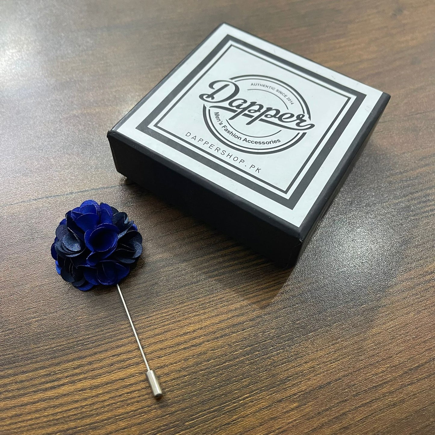 blue flower lapel pin brooch online in pakistan
