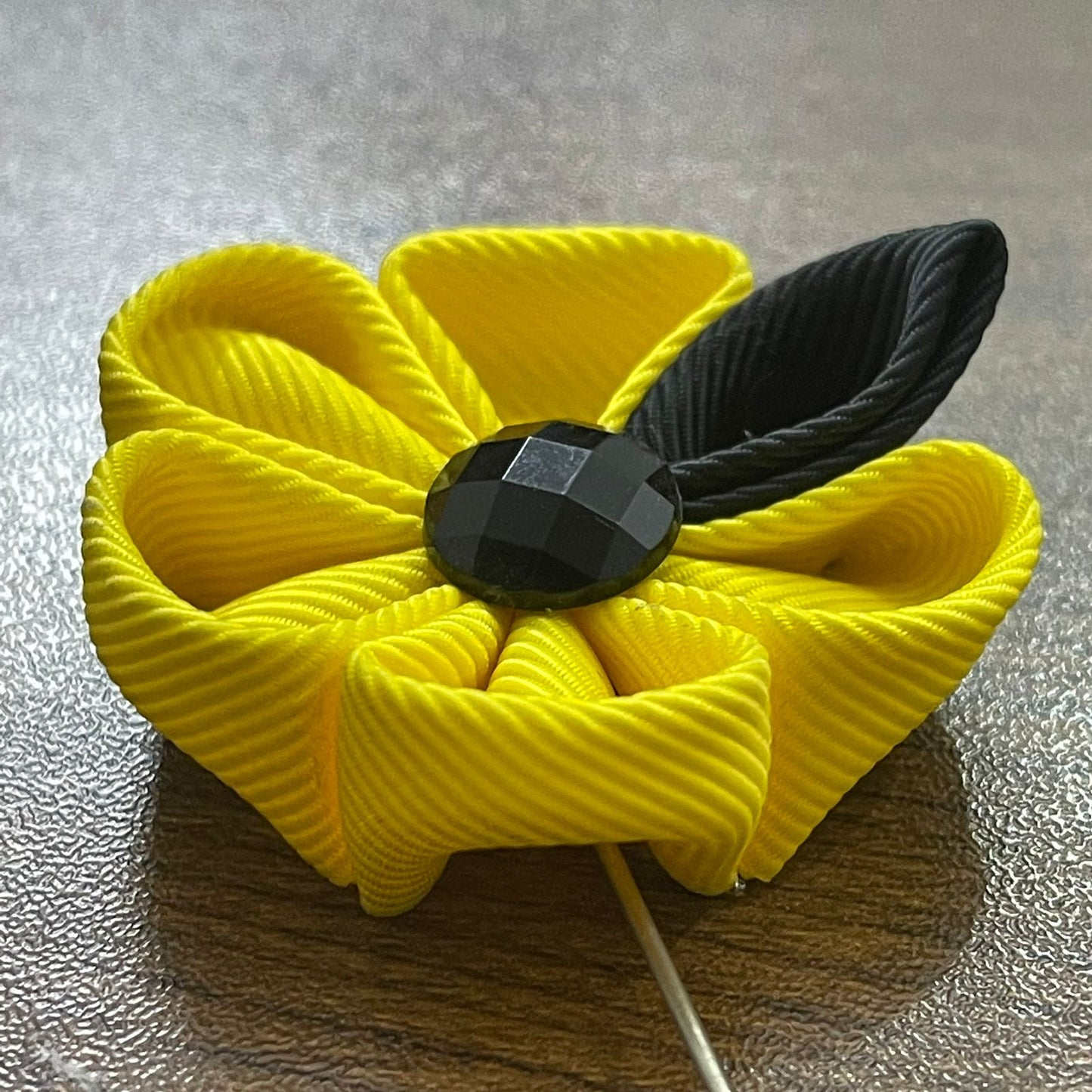 yellow flower lapel pin brooch online in pakistan