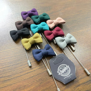 Green bow lapel pin for men online in pakistan