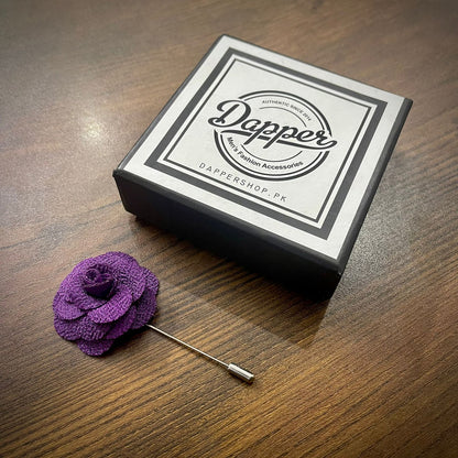 Purple Flower Lapel Pin