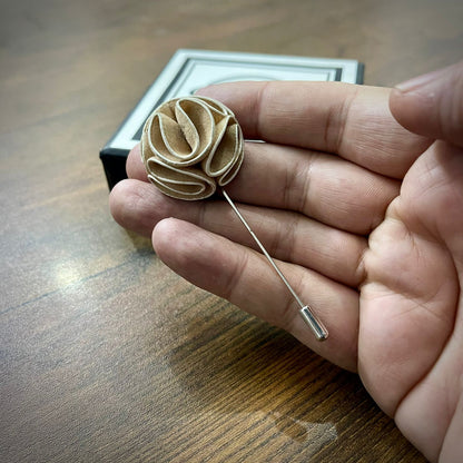 Ivory Flower Lapel Pin