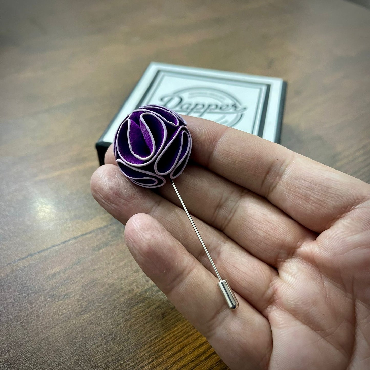 Puple Flower Lapel Pin
