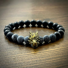 Load image into Gallery viewer, Gold Fox Head Beads Bracelet For Men