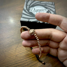 Load image into Gallery viewer, Rose Gold Lion Head Beads Bracelet