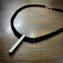 Load image into Gallery viewer, matt black pearl beads mala for men online in pakistan