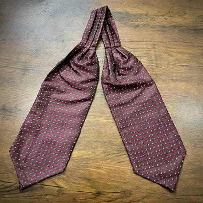 Maroon Floral paisley ascot cravat tie neck scarf for men in pakistan